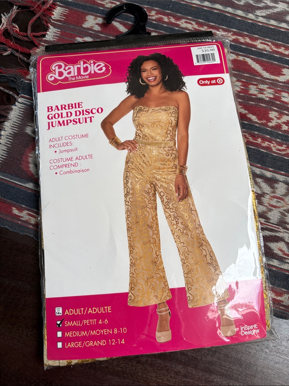 Target Barbie The Movie Barbie Gold Disco Jumpsuit